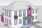 Revamp - a 3D street perspective of Wivenhoe Town Council's proposals for its offices