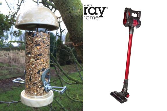 Clacton and Frinton Gazette: Bird feeders andthe Beldray Airspire 2-in-1 Cordless Vacuum Cleaner feature in Lidl's Middle Aisle this week. Clacton and Frinton Gazette: Bird feeders andthe Beldray Airspire 2-in-1 Cordless Vacuum Cleaner feature in Lidl's Middle Aisle this week.