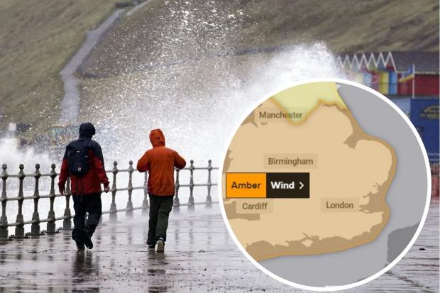 An amber weather warning has been issued for Essex. Picture: PA