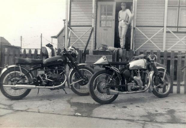 Clacton and Frinton Gazette: Vincent and Velocette motorcycles in Jaywick