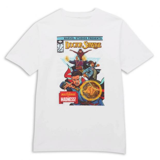Clacton and Frinton Gazette: Marvel Dr Strange Star Comic Oversized Heavyweight T-Shirt (Zavvi)