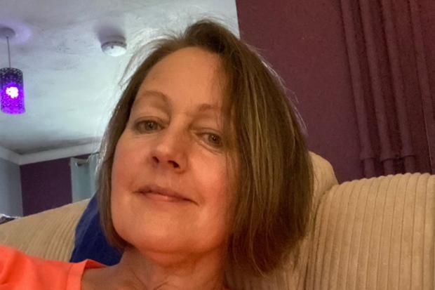 Clacton and Frinton Gazette: Scharrowne Farmer, 54, from Essex, is living with "debilitating" pain despite four operations to save the digit. Picture: SWNS 