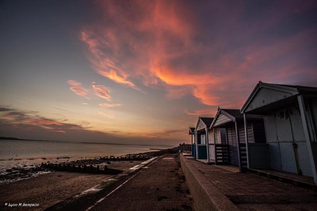 Clacton and Frinton Gazette: Lynn Sampson's picture of a sunset in Brightlingsea