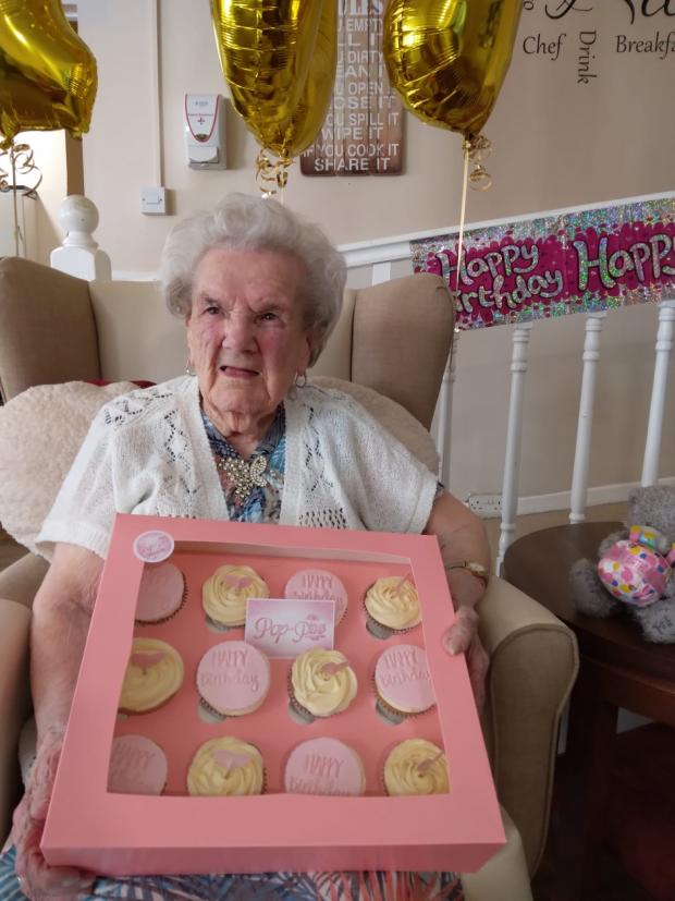 Clacton and Frinton Gazette: Delicious - Millie with cupcakes donated by Pop-Pins in Frinton