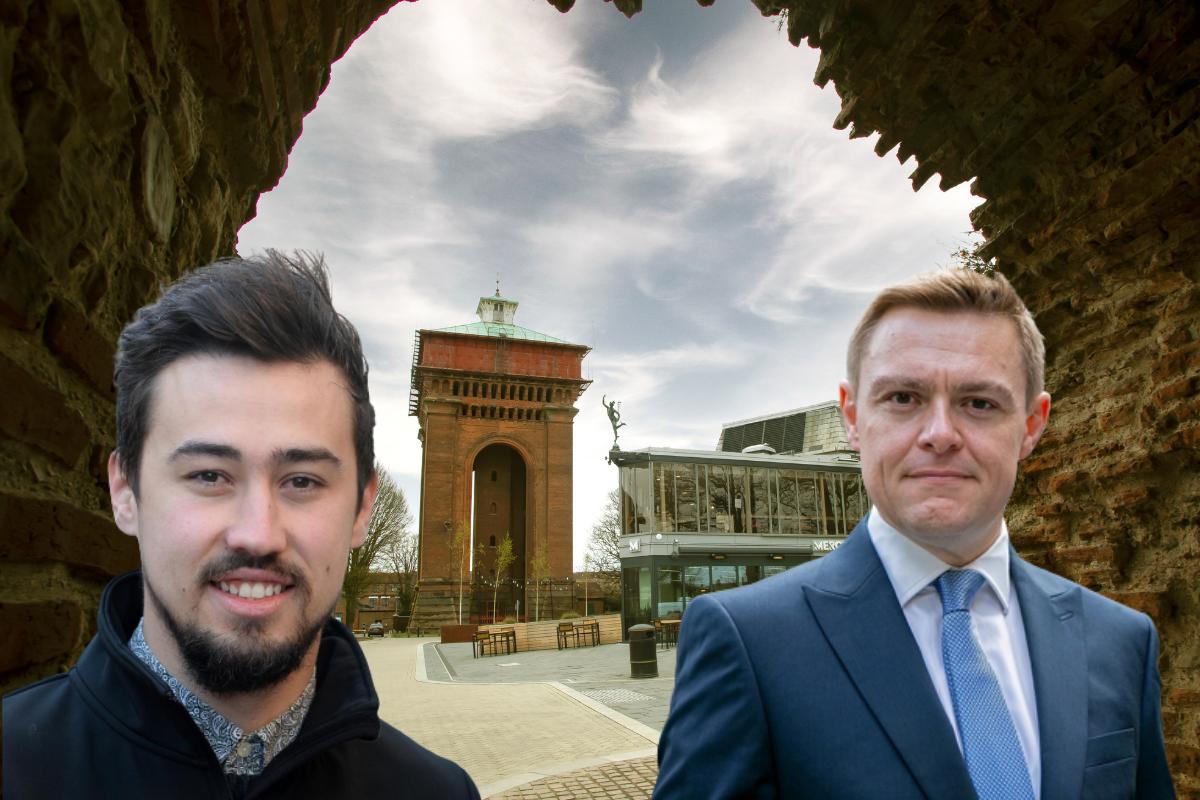 Colchester's BID manager Sam Good and the city's MP Will Quince were delighted with the news