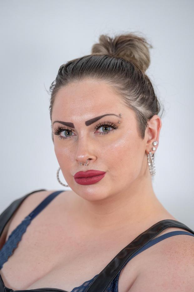 Clacton and Frinton Gazette: Ellesha McKay, 27, works as a porn star and dominatrix from her flat in Essex. Picture: SWNS