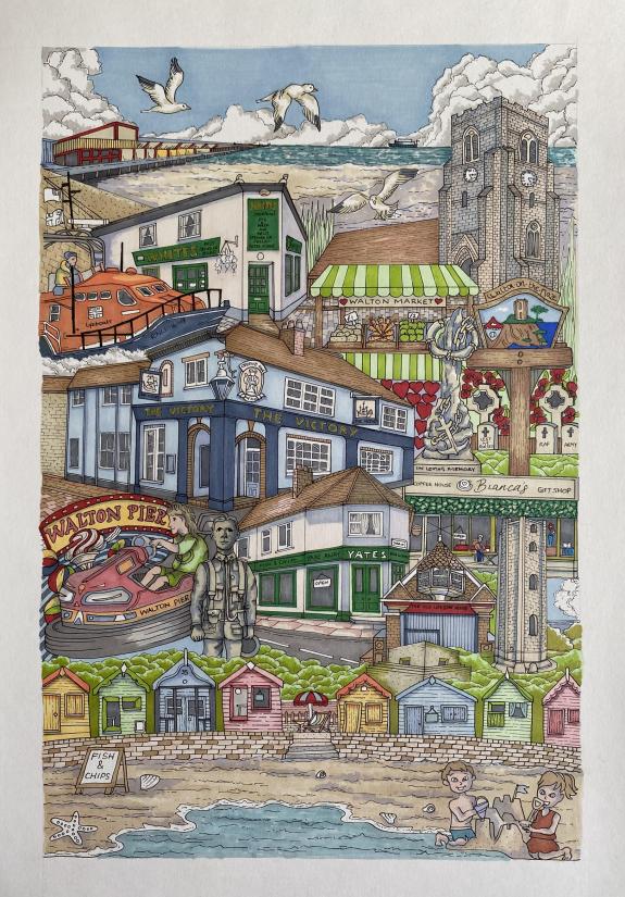 Clacton and Frinton Gazette: Vibrant - The artwork Lisa created in all its glory Clacton and Frinton Gazette: Vibrant - The artwork Lisa created in all its glory