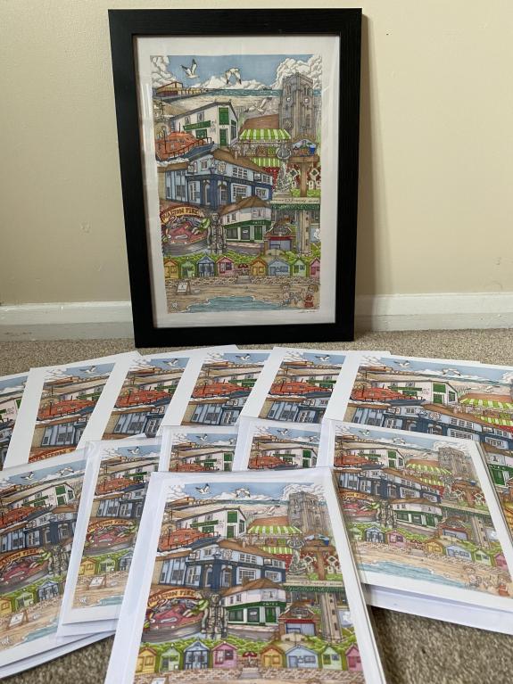 Clacton and Frinton Gazette: Artwork - The art in both its poster and card form Clacton and Frinton Gazette: Artwork - The art in both its poster and card form