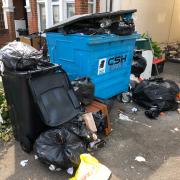 Nasty - 7-9 Hayes Road rubbish in August 2020. Credit: Tendring Council