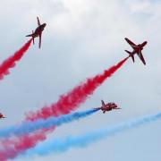 The Red Arrows at a previous Clacton Airshow