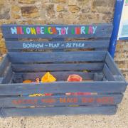 Recycling - The beach toy library in Walton. Picture: TDC