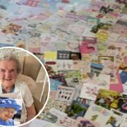 Millie received more than 800 cards on her special 107th birthday including one from the Queen.