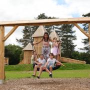 Day out - A family enjoying one of the playgrounds