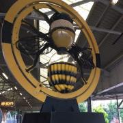 Awareness - The bee sculpture has been raised in Clacton Rail Station to inform the public about the insect's falling population. Credit: Greater Anglia