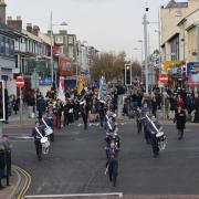 In Sequence - The marching band during the parade in Clacton. Picture: Tendring Council
