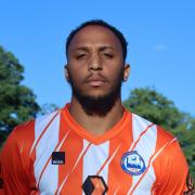 On target - Willie Clemons scored Braintree Town's winner in their 1-0 win over Brackley Town, in the FA Trophy Picture: JON WEAVER