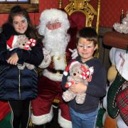 Festive - Santa with Kaitlyn and Charlie Wade. Photo by Clacton Pier