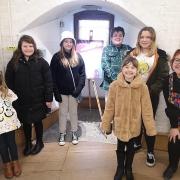 Creative - Young artists at the exhibition in Jaywick.