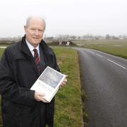 John White at the scene where he helped with the 1953 flood at St Osyth, aged just 13