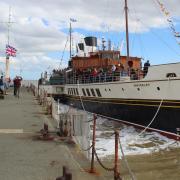 Campaign - the world’s last seagoing passenger-carrying paddle steamer, the Waverley, at Clacton Pier