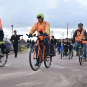 New Wheels - Cyclists were given bikes from Essex Pedal Power to use