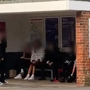 Yobs - Footage was taken of the youngsters in Wivenhoe Station