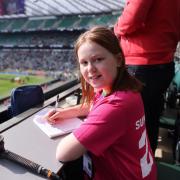 Reporter - Kyla at the Twickenham game
