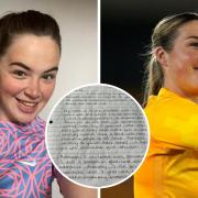 Devastated - Millie Winslett, 17, the football fan left disappointed as Nike has still not produced an England's goalie shirt