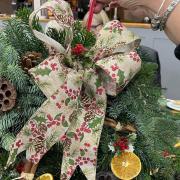 Festive - One of the wreaths made at last year's workshops