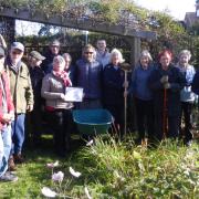 Gardening - The gardening team of the Frinton and Walton Heritage Trust at their Railway Cottage Garden Frinton on Sea