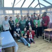 Home - Staff at the Corner Lodge care home in Jaywick dressed up in festive jumpers and accessories
