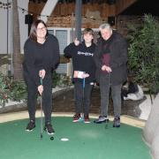 Fun - Claire, Jack and Wendy enjoying Skull Point Adventure Golf