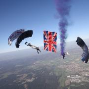 Talent - The Tigers Army Parachute Display Team putting on a show