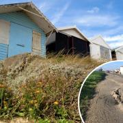 Anger - The unsecured cliff in Walton leaves beach hut owners and residents upset