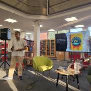 Award-winning author Vaseem Khan visited Colchester Library last week for the Essex Book Festival.