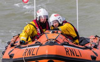 Volunteers - RNLI crews from Clacton rushed to the scene