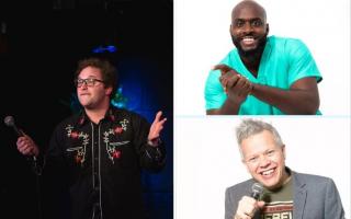 Trio - The three comedians set to perform on the Frinton Comedy Club's opening night