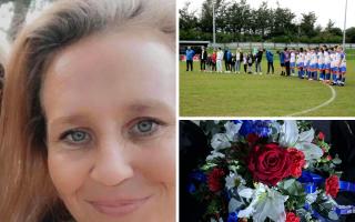 Memorial - FC Clacton honoured mum and supporter Vickie Burnett with a special memorial match last week