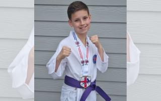 Champion - Charlie Dalby, 11, from Maldon now the English Champion in the Karate Kata section