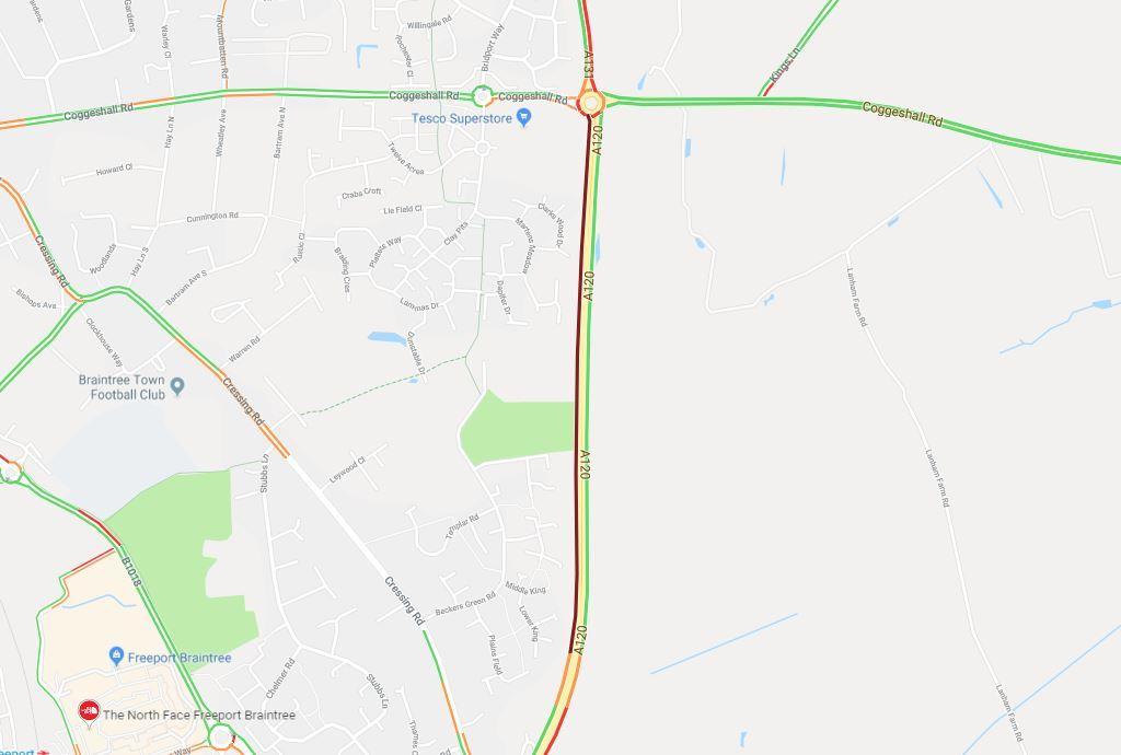 1024px x 690px - Traffic heavy on A120 at Marks Farm roundabout, Braintree | Clacton and  Frinton Gazette